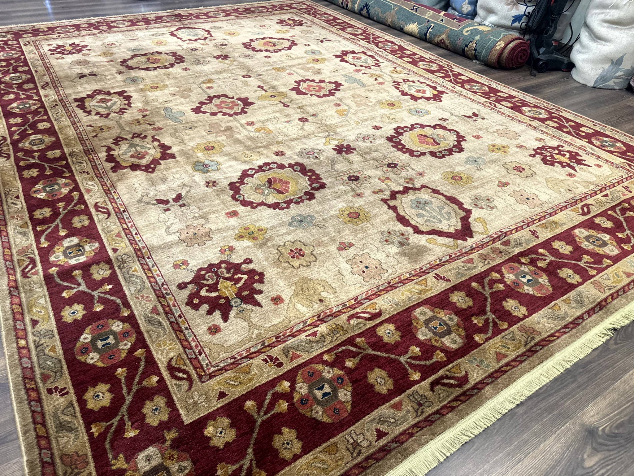 Karastan Rug 10x14, Antique Legends Oushak 2200-203, Vintage, Wool Pile by Jewel Rugs