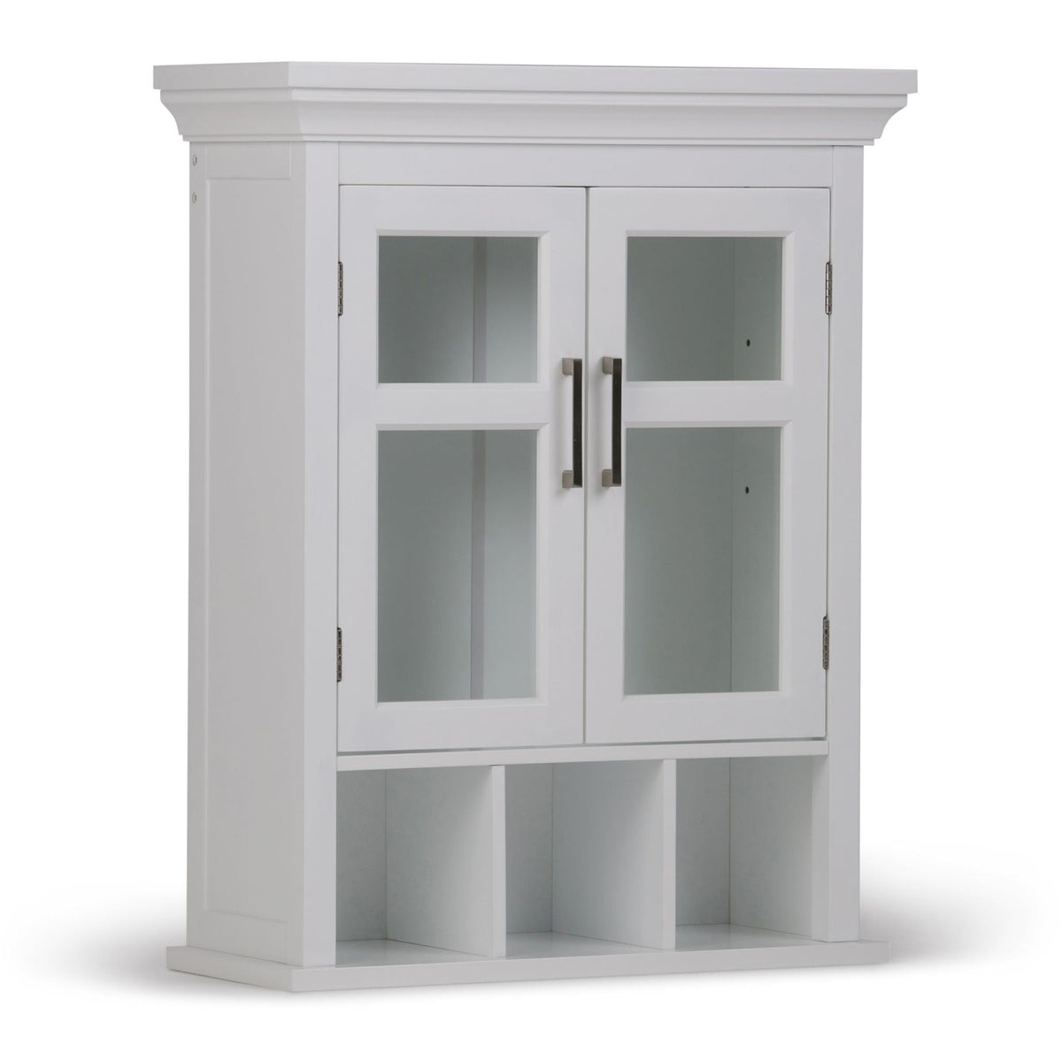 Avington 2 Door Wall Cabinet with Cubbies - Pure White