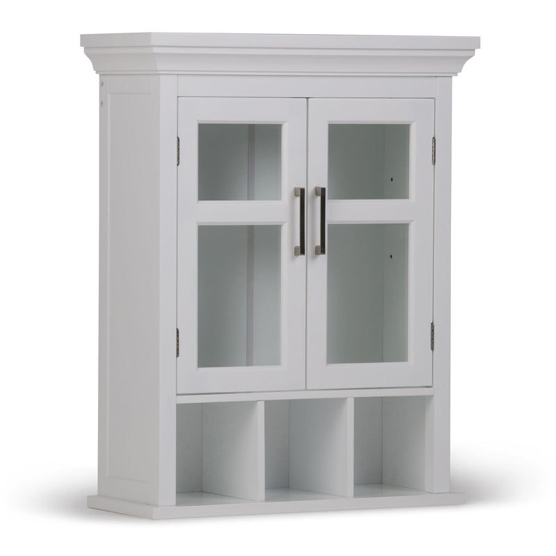 Avington 2 Door Wall Cabinet with Cubbies - Pure White
