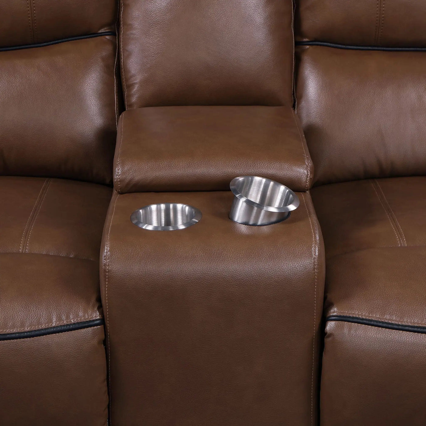 Denson - Power Reclining Loveseat With Console And USB Port by HouseOfZazla