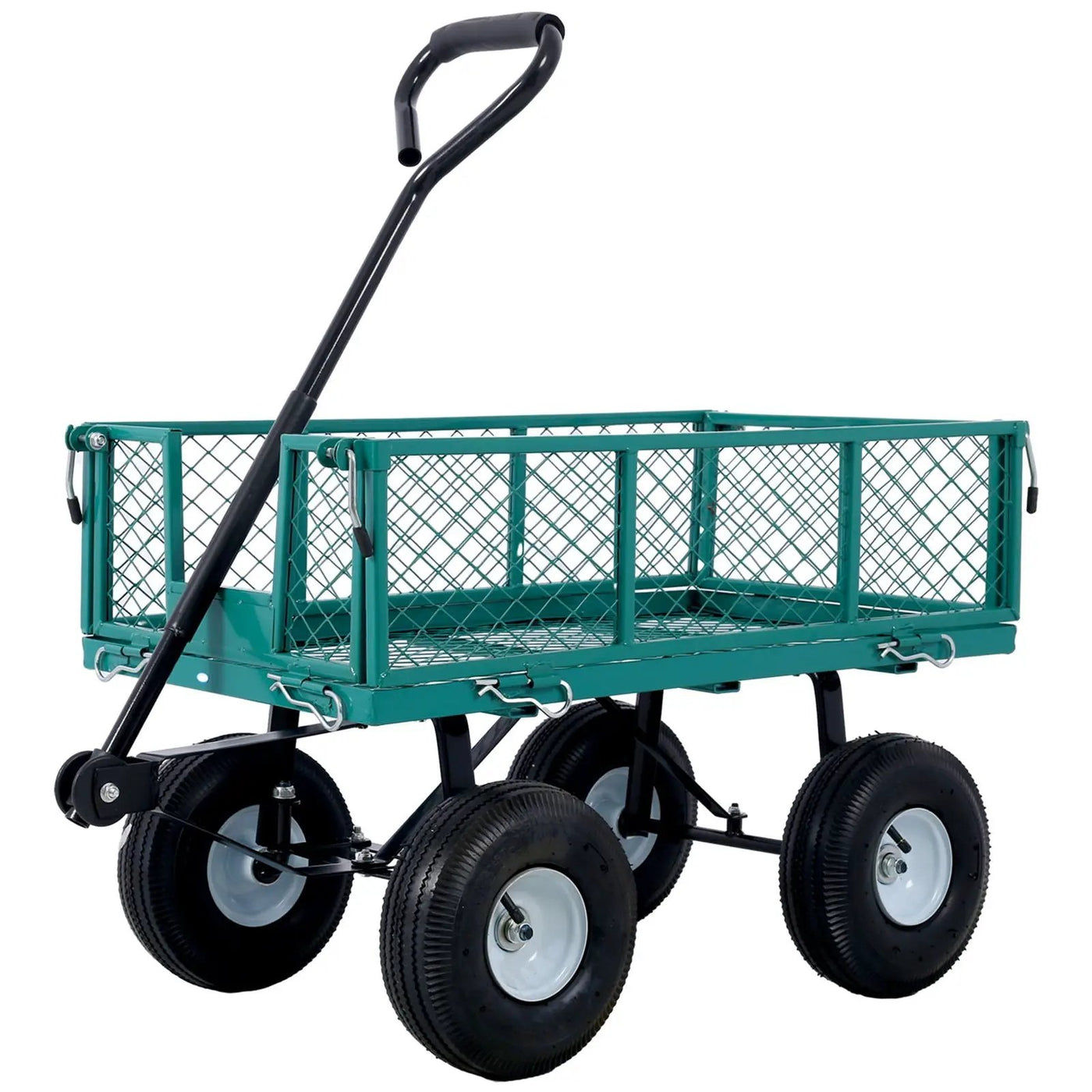 Heavy Duty Steel Garden Cart With Mesh Sides by HouseOfZazla