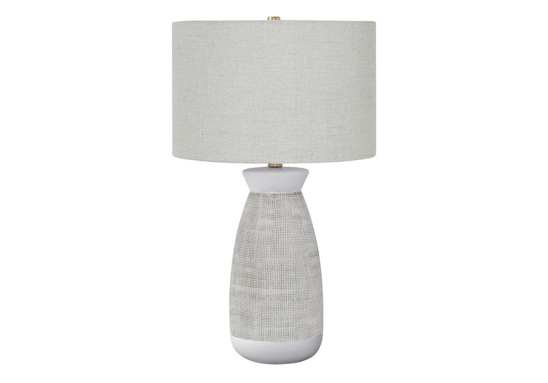 Contemporary Ceramic Table Lamp with Adjustable Lighting - Gray