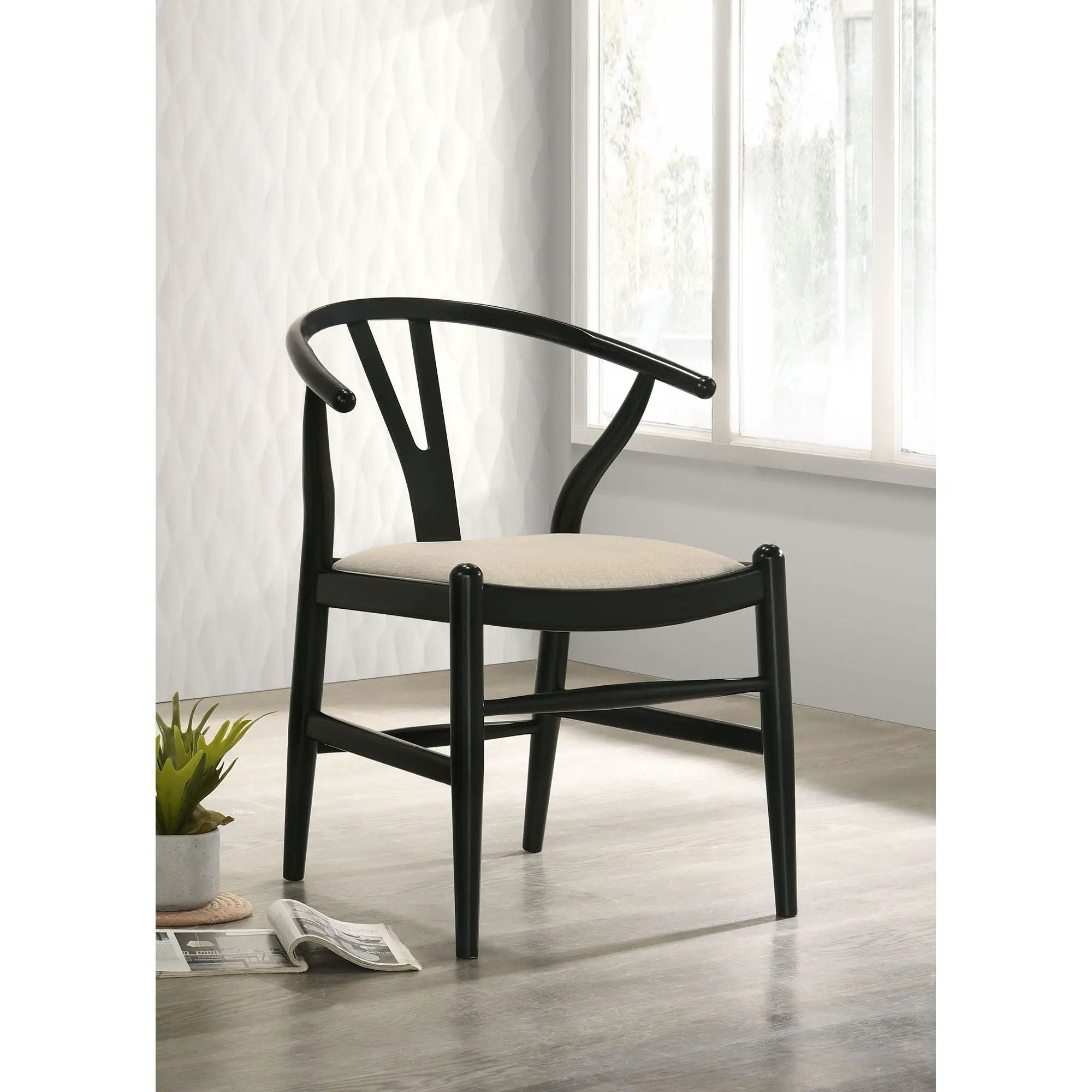 Camerota - Dining Side Chair (Set of 2) - Black by HouseOfZazla