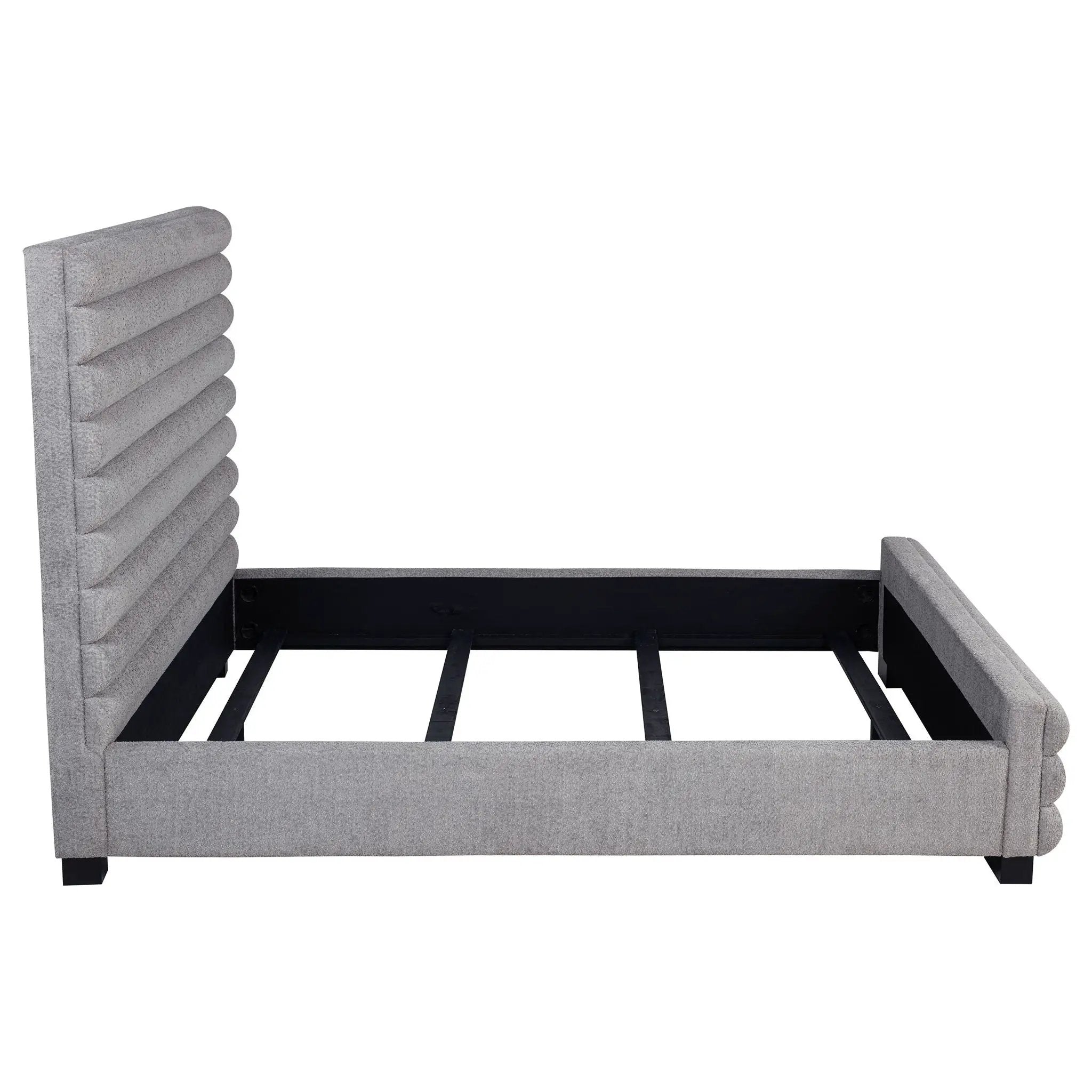 Patricia 58-inch Boucle Upholstered Queen Bed Grey by Unique Piece Furniture
