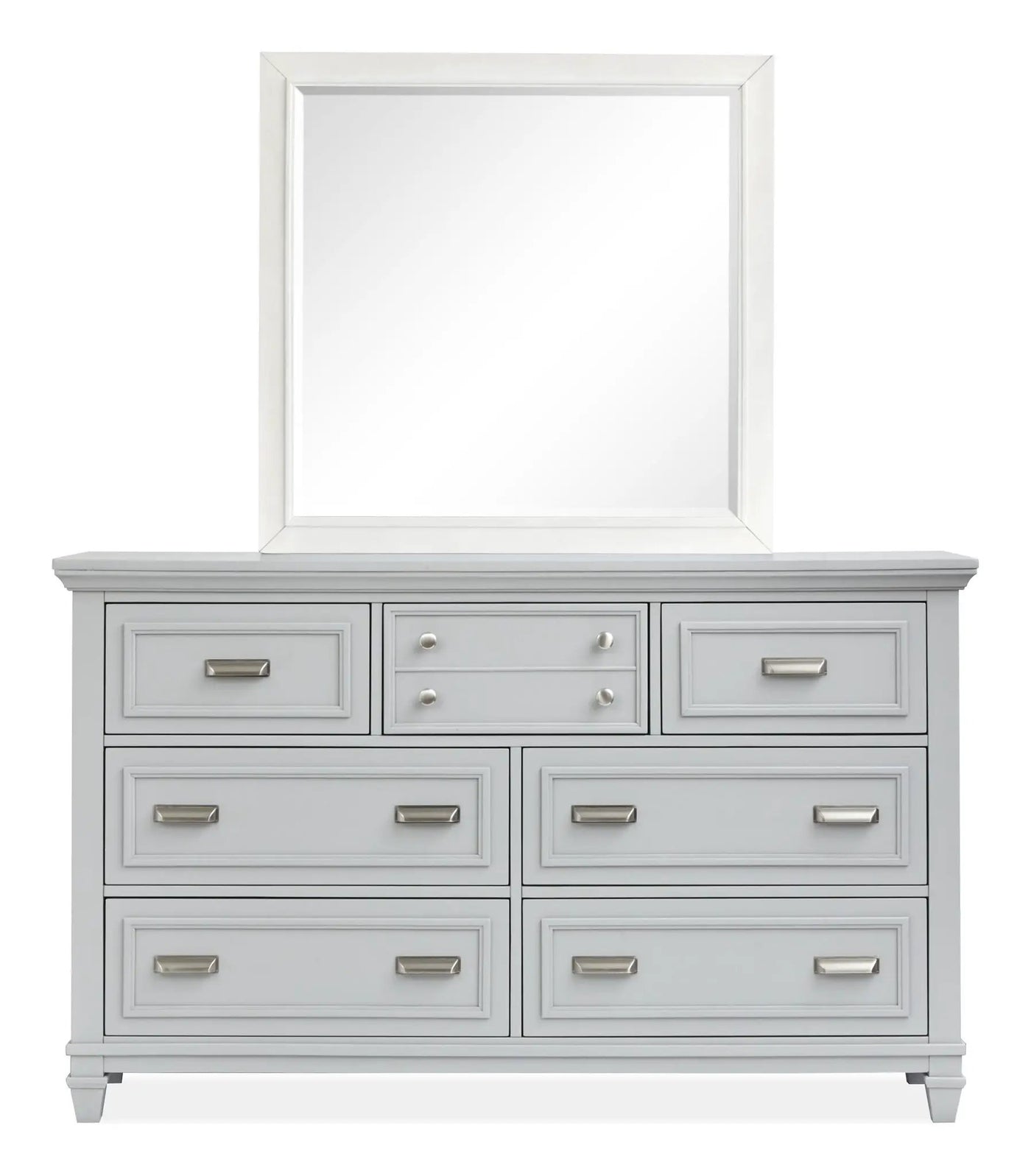 Charleston - Drawer Dresser With Landscape Mirror by Unique Piece Furniture