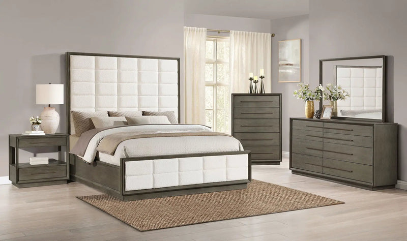 Durango 5-piece Eastern King Bedroom Set Taupe Oak by Unique Piece Furniture