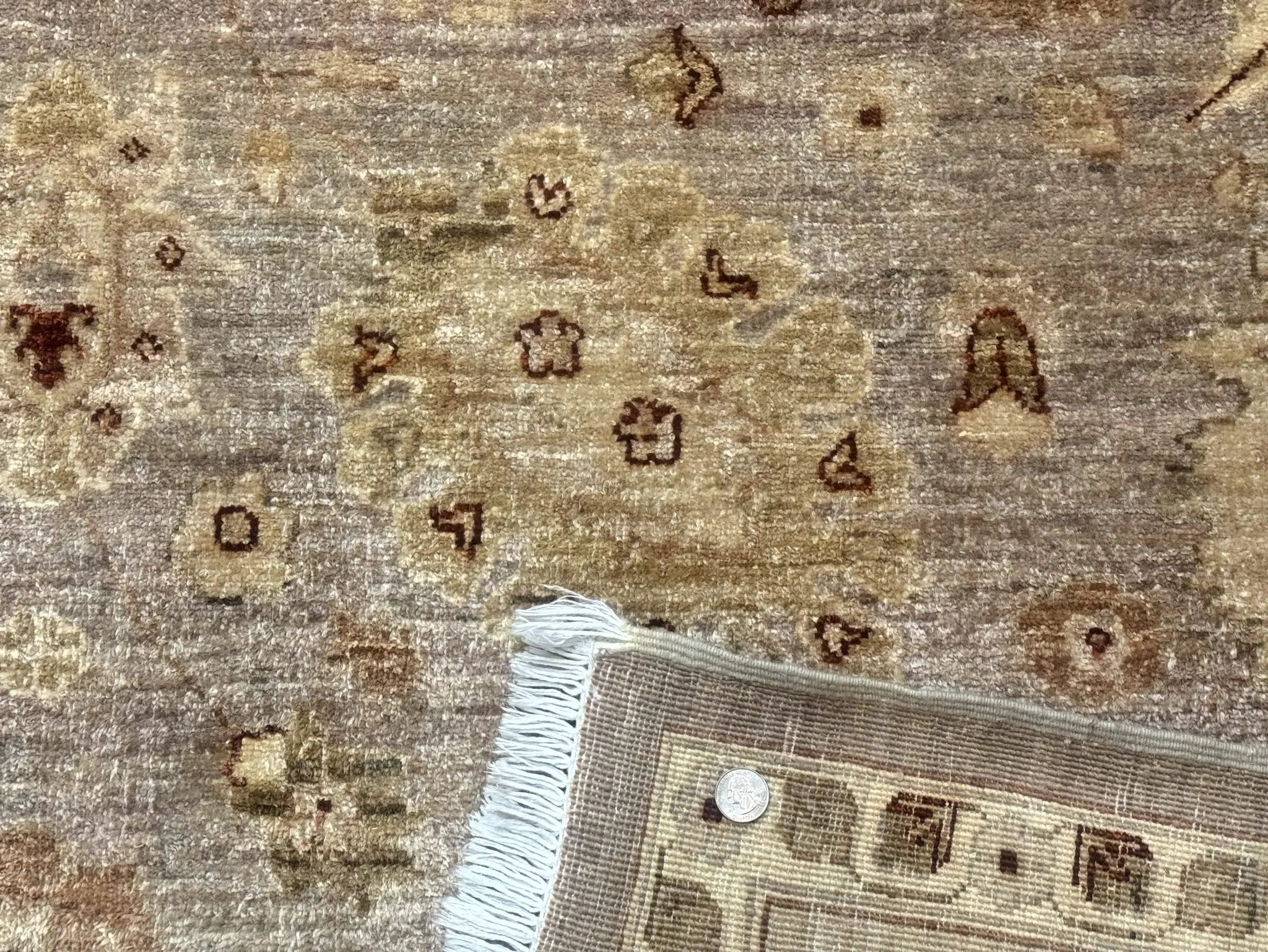 Pakistani Peshawar Rug 8x11, Indo Persian Mahal Carpet, Traditional Wool Oriental Rug by Jewel Rugs