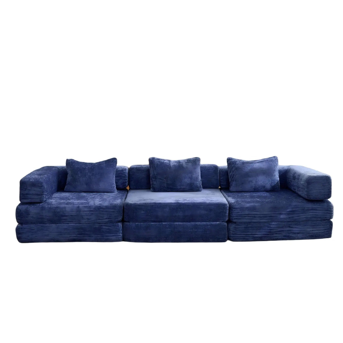 Convertible Floor Sofa Bed, Boneless Modular Sectional Sofa For Living Room by HouseOfZazla