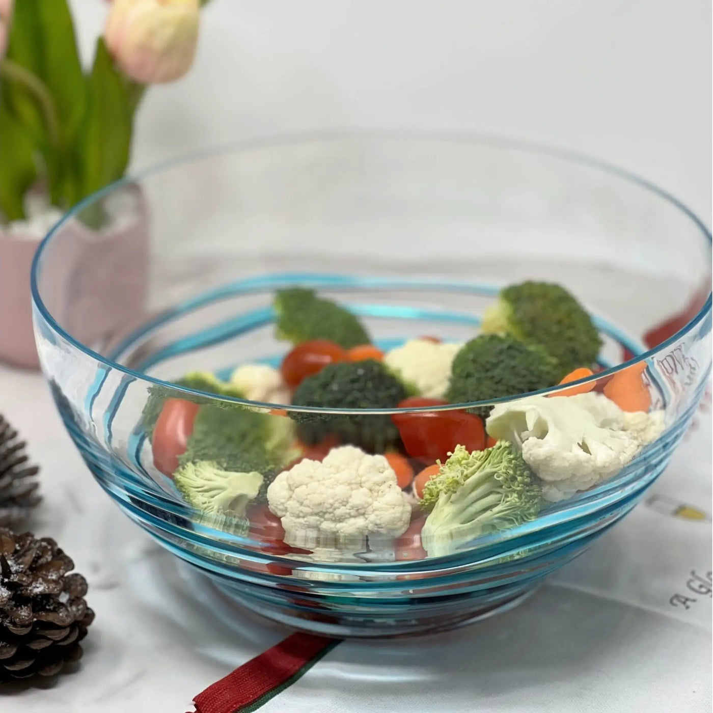 Swirl Acrylic Serving Bowls, Unbreakable by HouseOfZazla