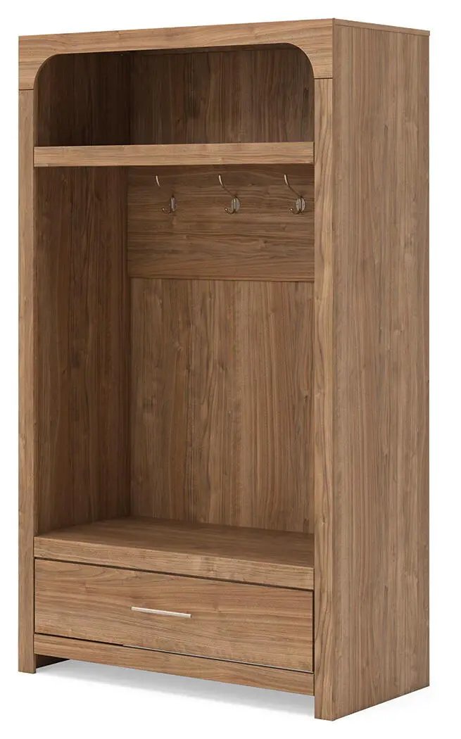 Dovander - Hall Tree With Storage Bench - Brown by Unique Piece Furniture