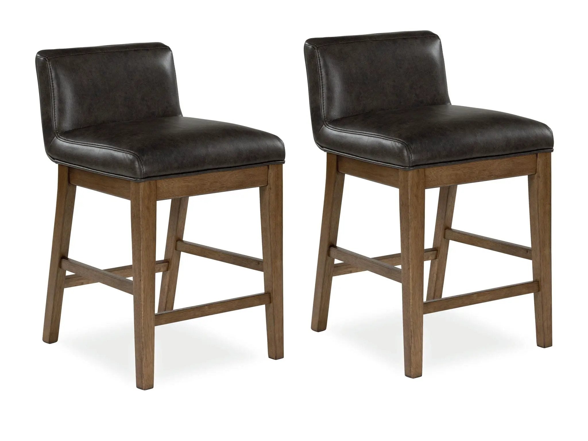 Cabalynn - Upholstered Barstool (Set of 2) - Two-tone Brown by Unique Piece Furniture
