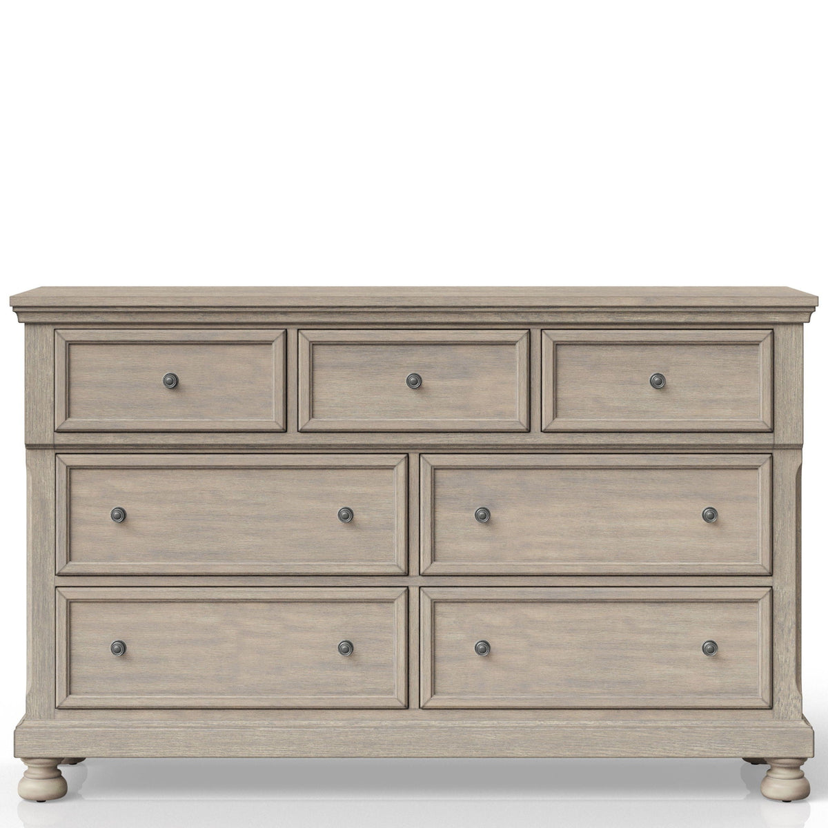 Seven Drawer Dresser with Spacious Storage - Antique Gray, photo 3 of 5