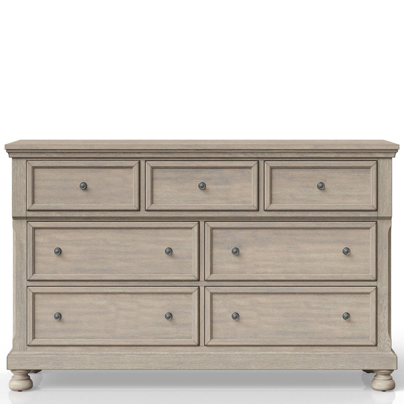 Seven Drawer Dresser with Spacious Storage - Antique Gray, photo 3 of 5