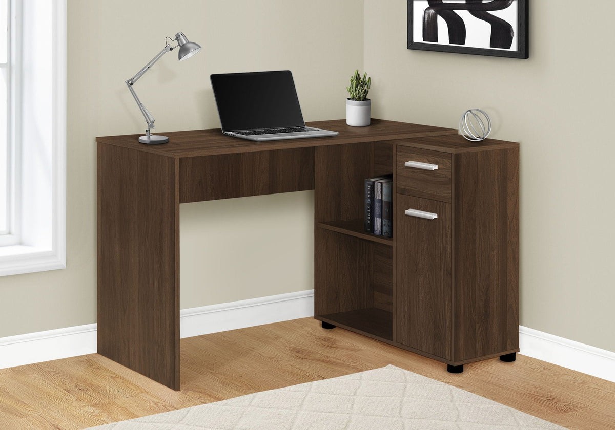 L-Shaped Computer Desk with Storage Drawers - Multiple Colors, photo 9 of 20