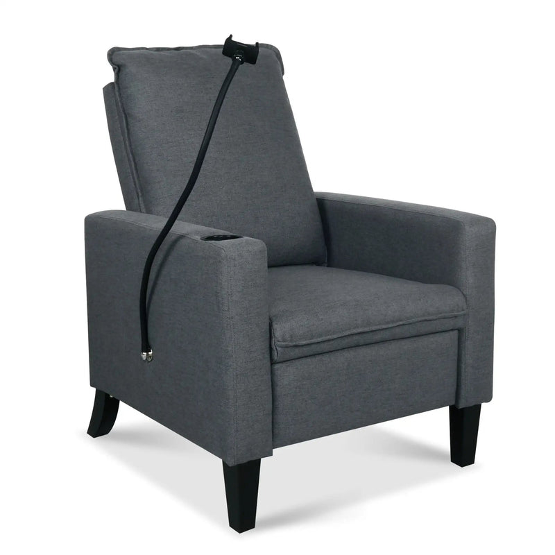 Recliner Chairs For Adults, Adjustable Recliner Sofa With Mobile Phone Holder & Cup Holder, Modern Reclining Chairs Fabric Push Back Recliner Chairs For Living Room, Bedroom by HouseOfZazla