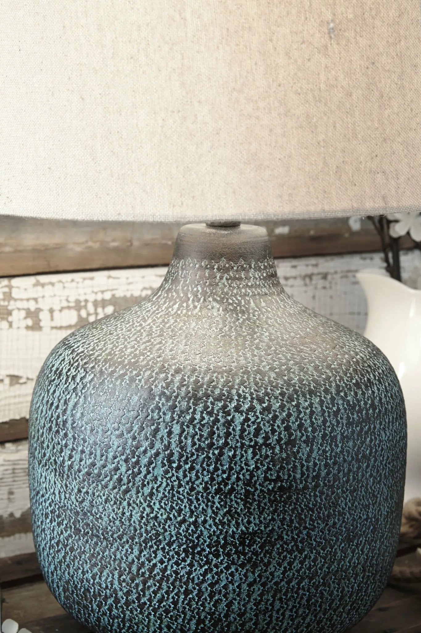 Malthace - Metal Table Lamp - Patina by Unique Piece Furniture