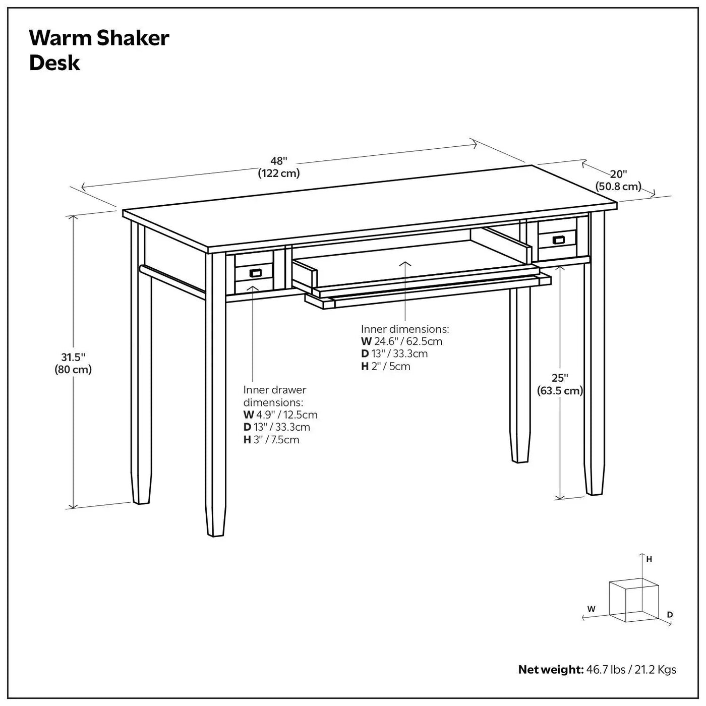 Warm Shaker - Handcrafted Desk by HouseOfZazla