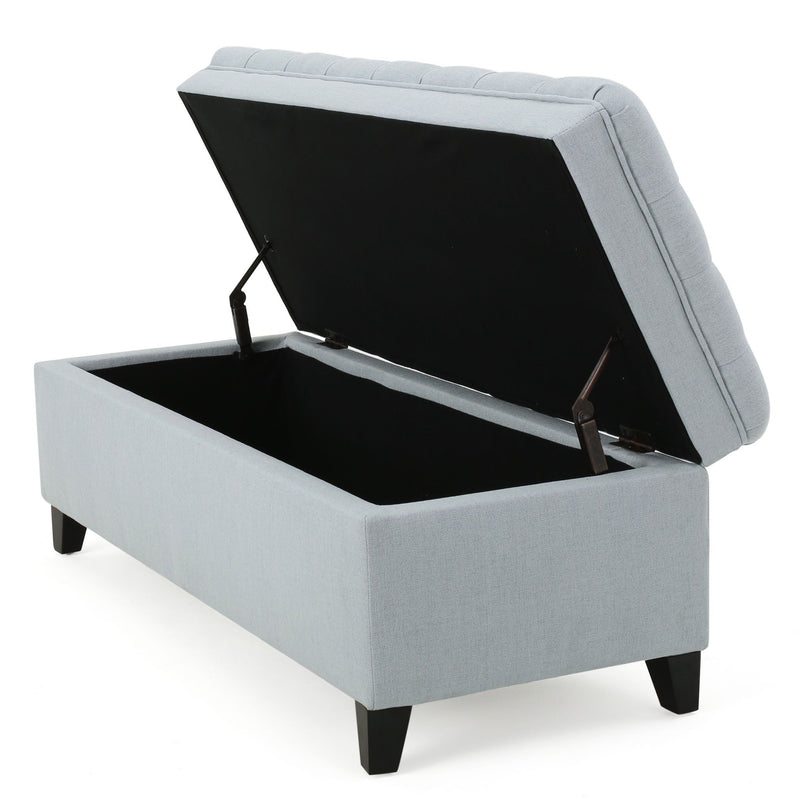 Juliana Storage Ottoman With Birch Legs by HouseOfZazla