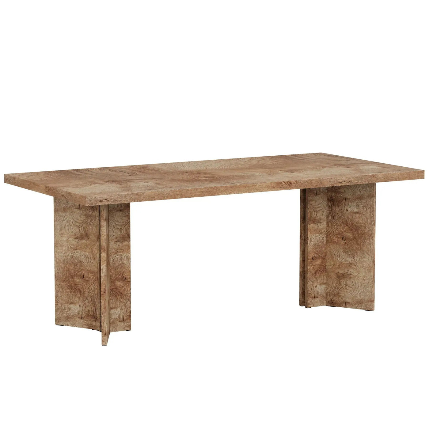 Dining Table For 4 - 6 People, Kitchen Table With Thick Top by HouseOfZazla