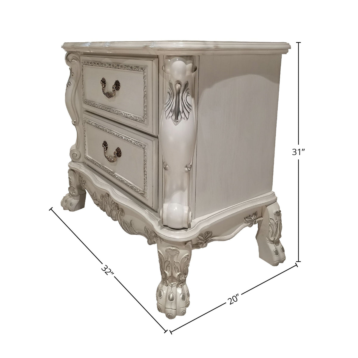 Dresden II Nightstand - White, photo 2 of 4