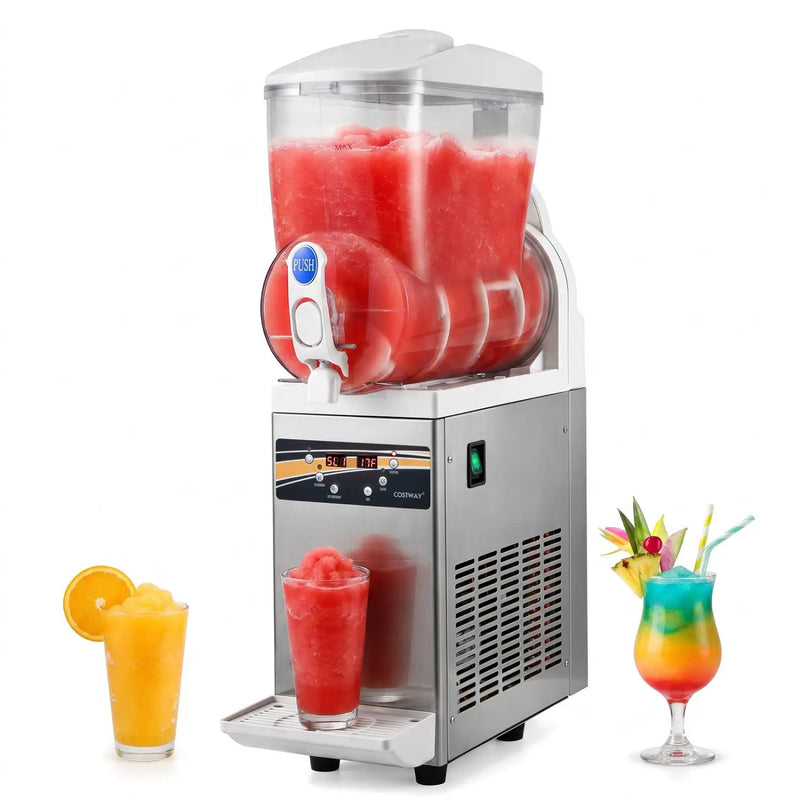 Commercial Slushy Machine 15L Single Tank 550W Freezer by DirectDeals