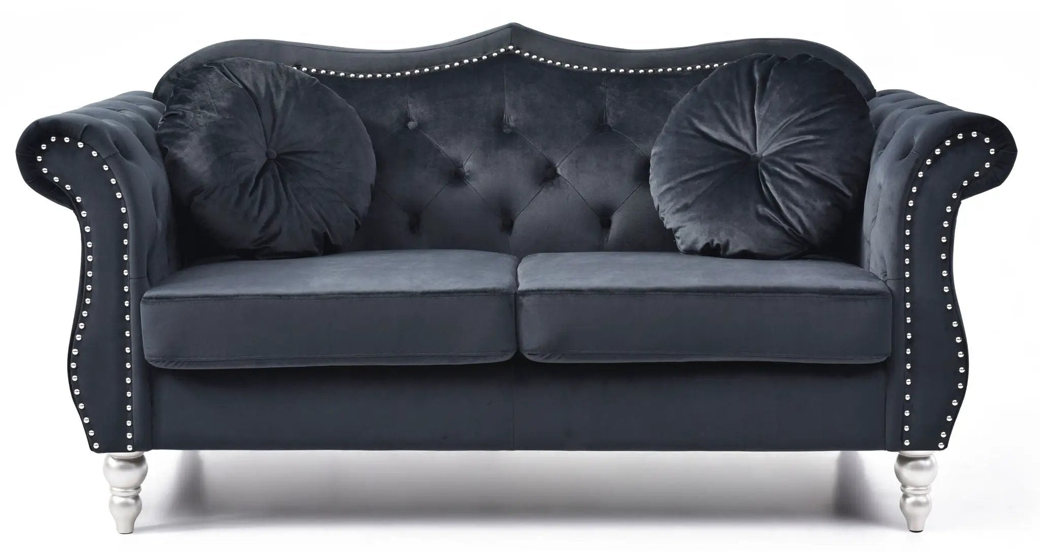 Stylish Flared Arm Loveseat by HouseOfZazla
