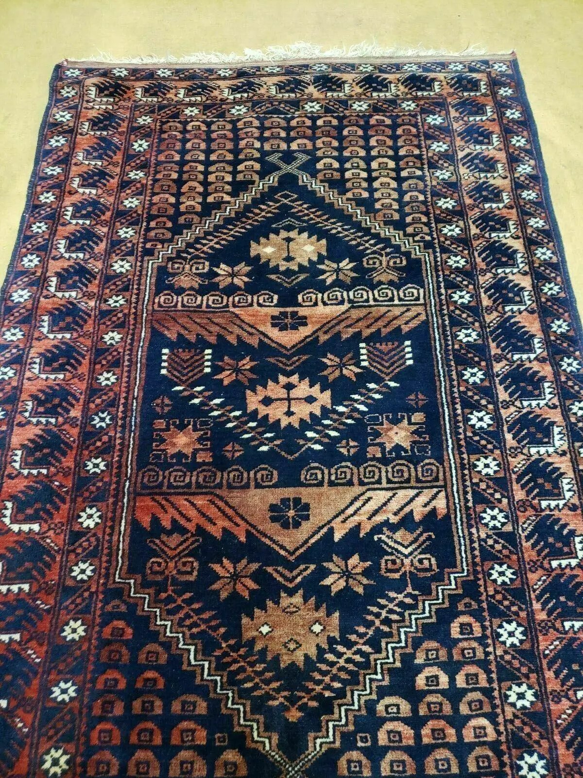 3' 4" X 5' 6" Vintage Handmade Pakistan Balouchi Balouch Tribal Wool Rug Nice by Jewel Rugs