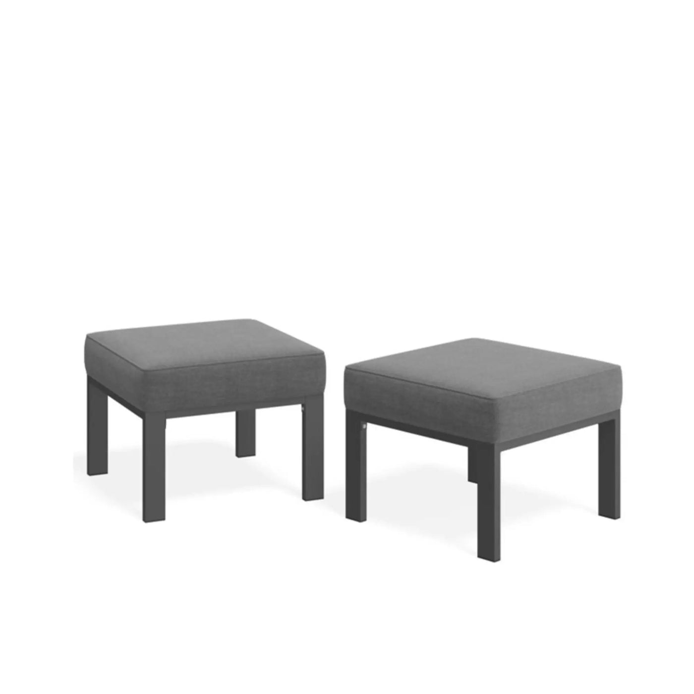 All-Weather Patio Ottomans With Thick Cushions (Set of 2) by HouseOfZazla