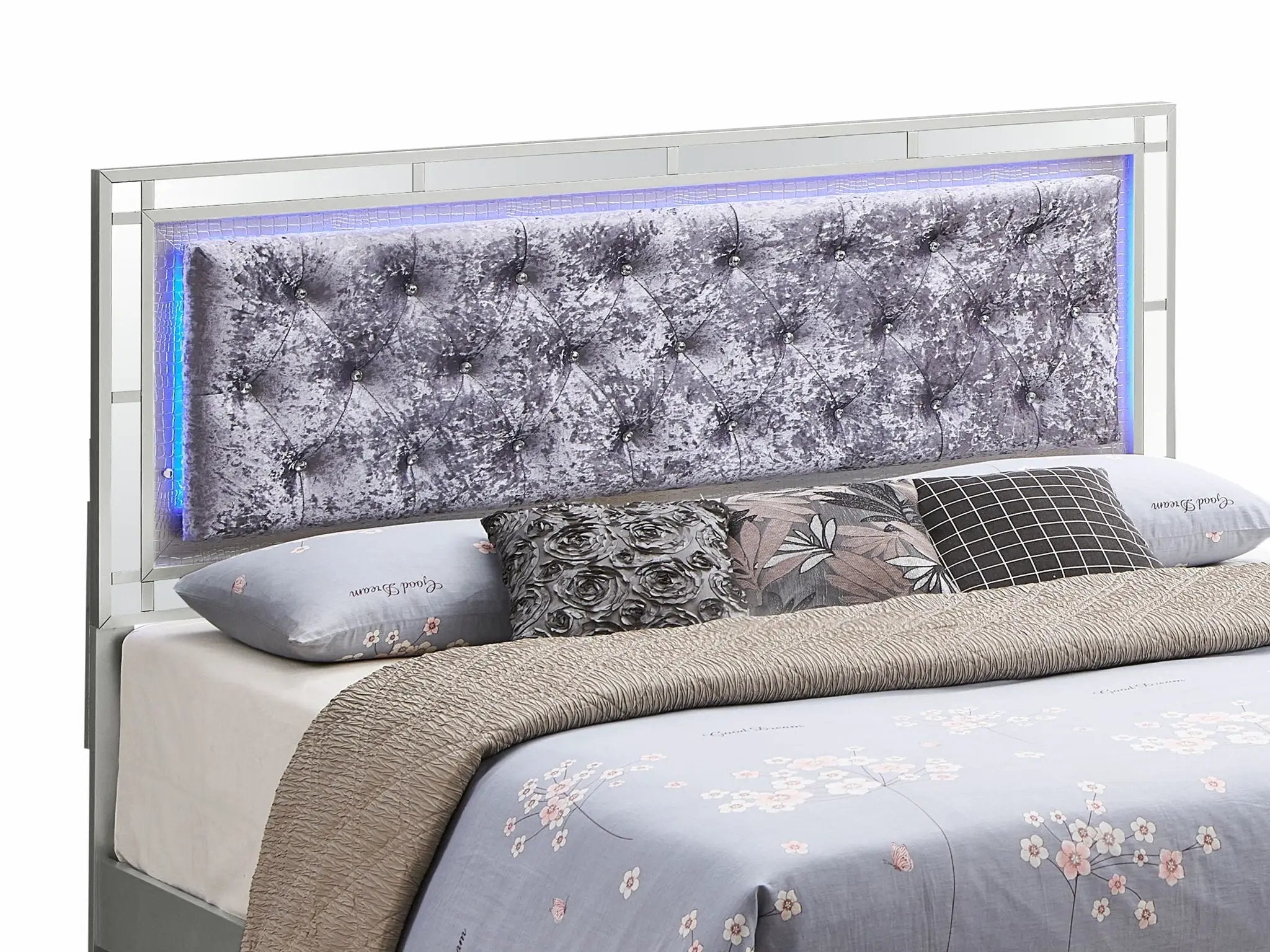 Madison - Upholstered Bed With LED by Unique Piece Furniture