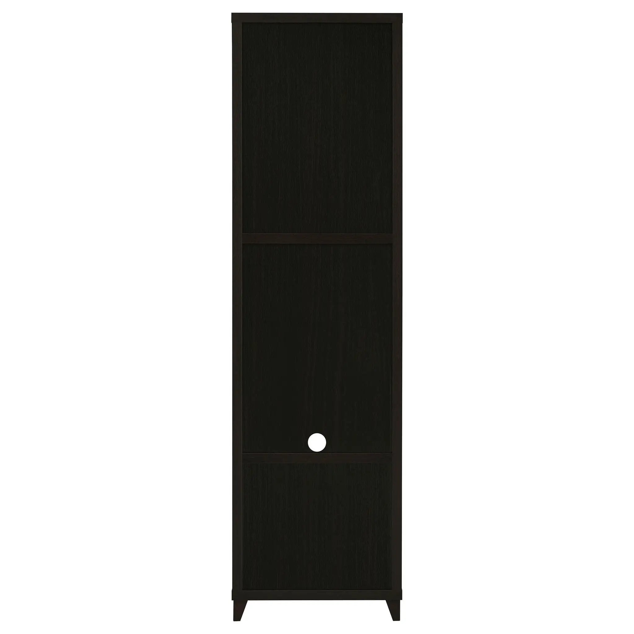 Lewes 4-shelf Engineered Wood Media Tower Cappuccino by Unique Piece Furniture