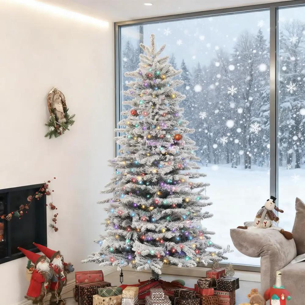 6.5ft Snow Flocked Artificial Christmas Tree by HouseOfZazla