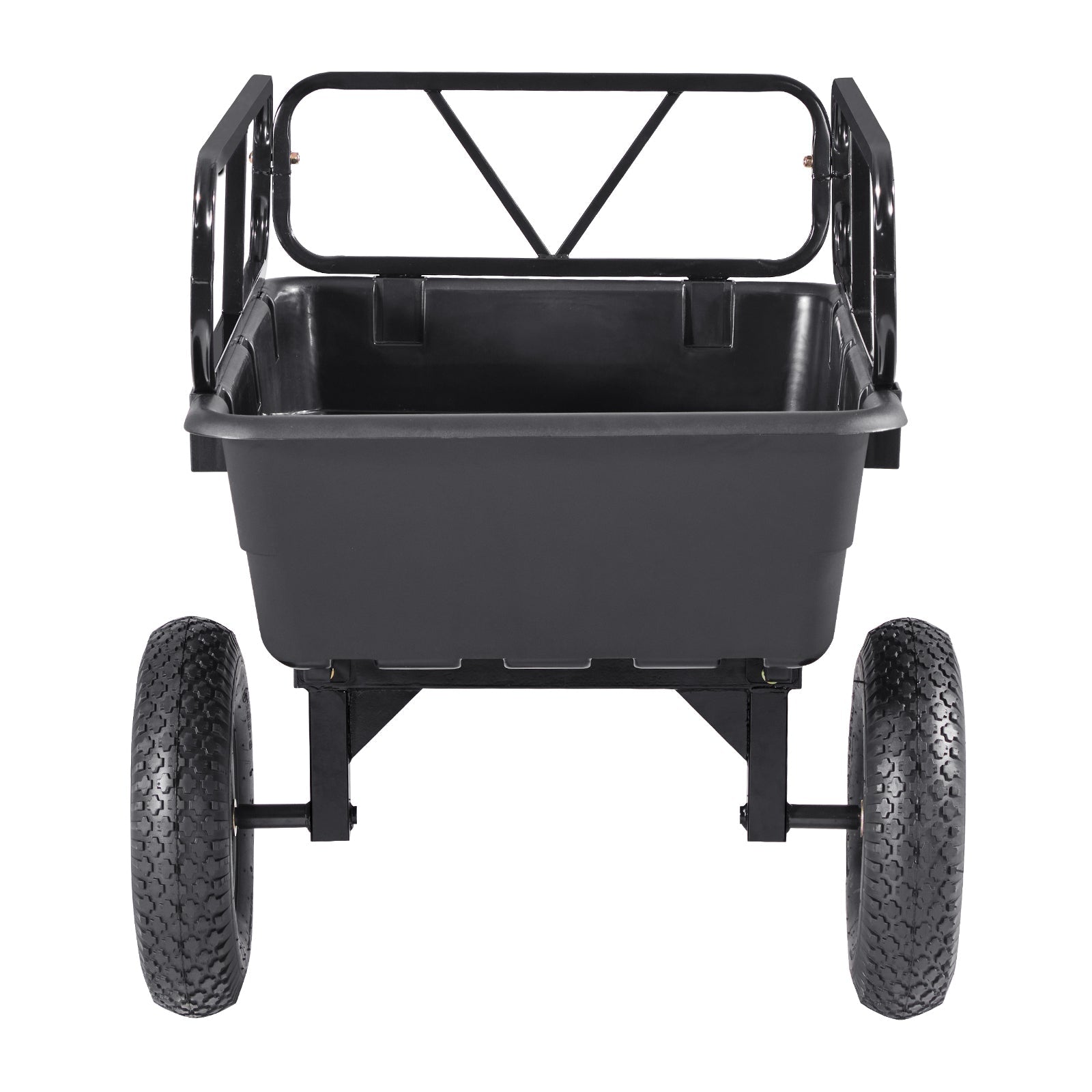 Dump Trailer 500 lbs 10 Cu. Ft Tow Behind Plastic Garden ATV Trailer Cart by HouseOfZazla