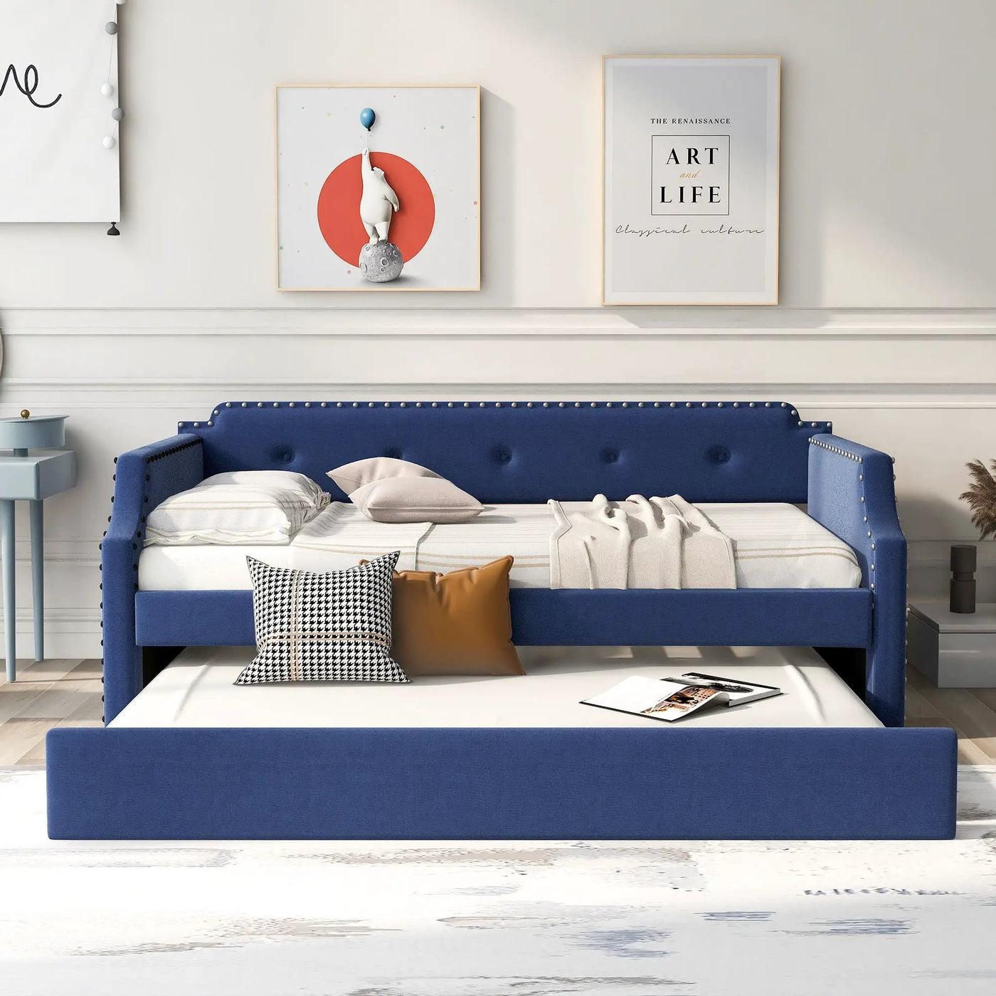 Upholstered Daybed With Trundle by HouseOfZazla