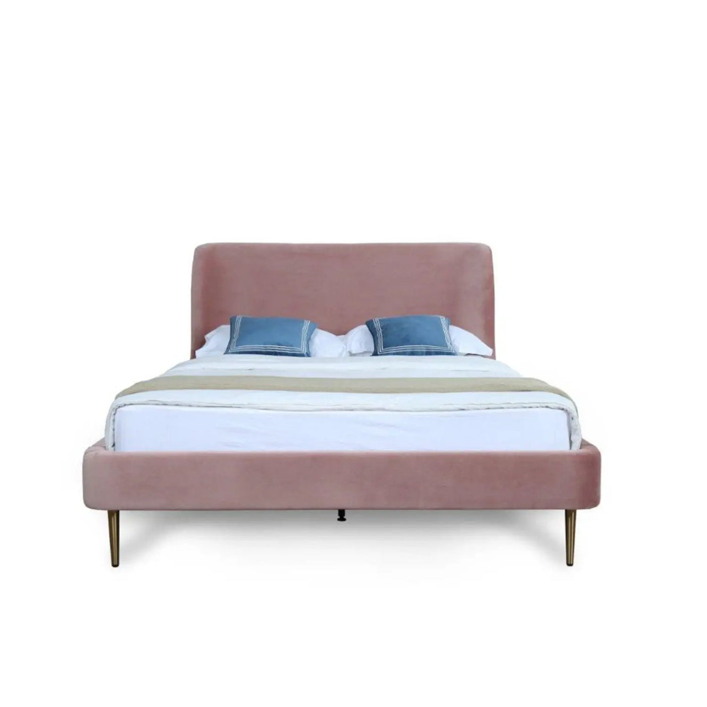 Upholstered Bed With Curved Headboard by HouseOfZazla