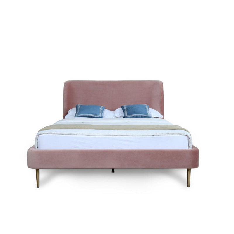 Upholstered Bed With Curved Headboard by HouseOfZazla