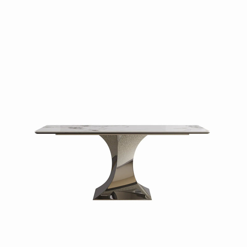 Modern Rectangular Dining Table For 6 With Chairs by HouseOfZazla
