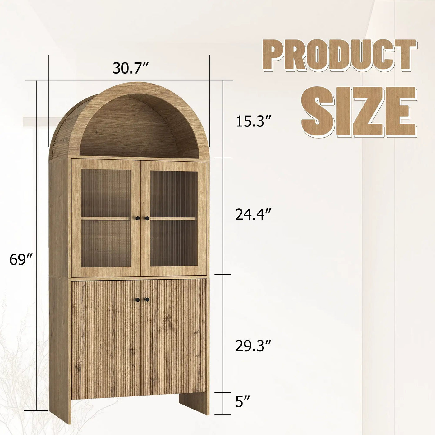 Modern Tech Inspired Dome Cabinet With LED Lighting by Unique Piece Furniture
