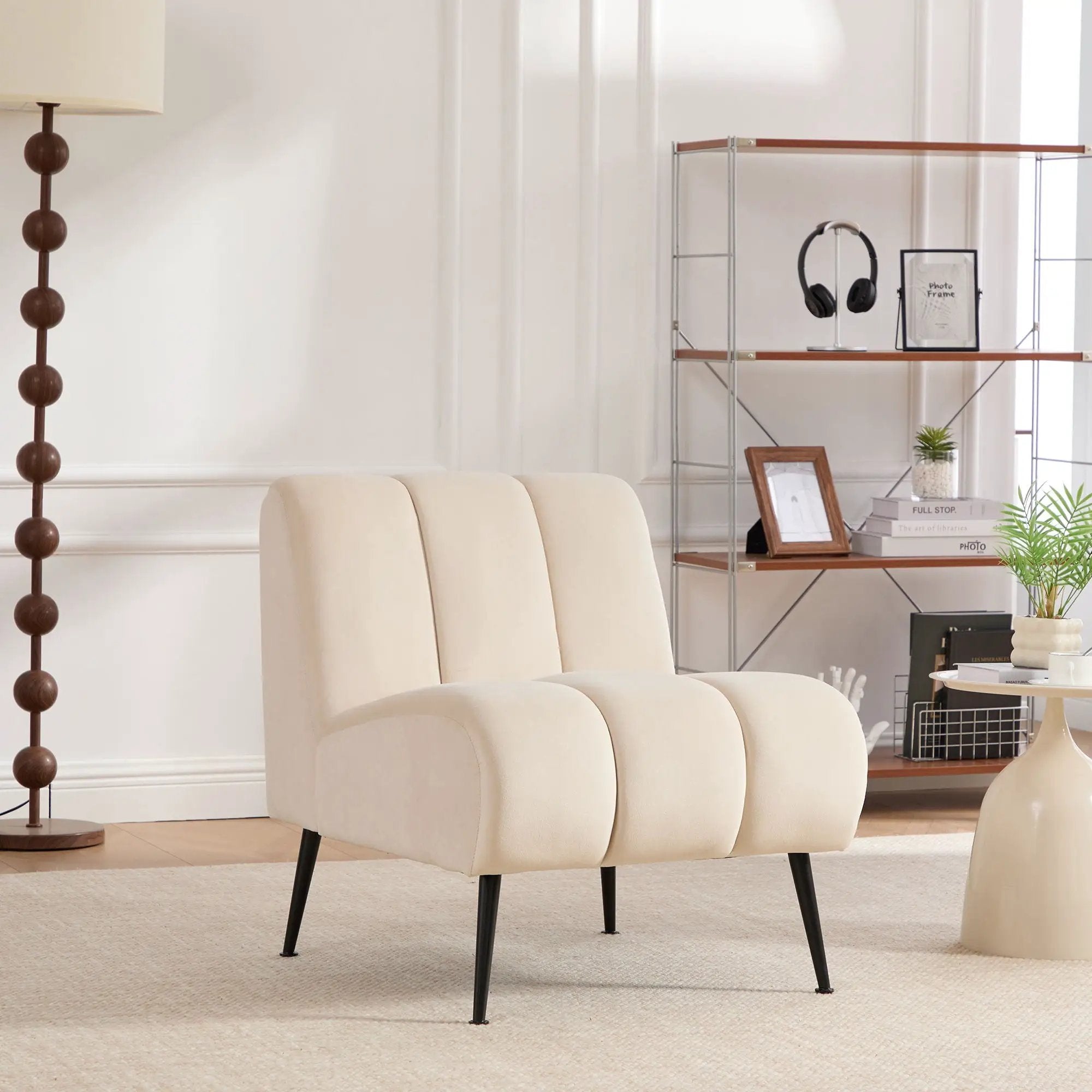 Upholstered Armless Chair For Living Room by Unique Piece Furniture