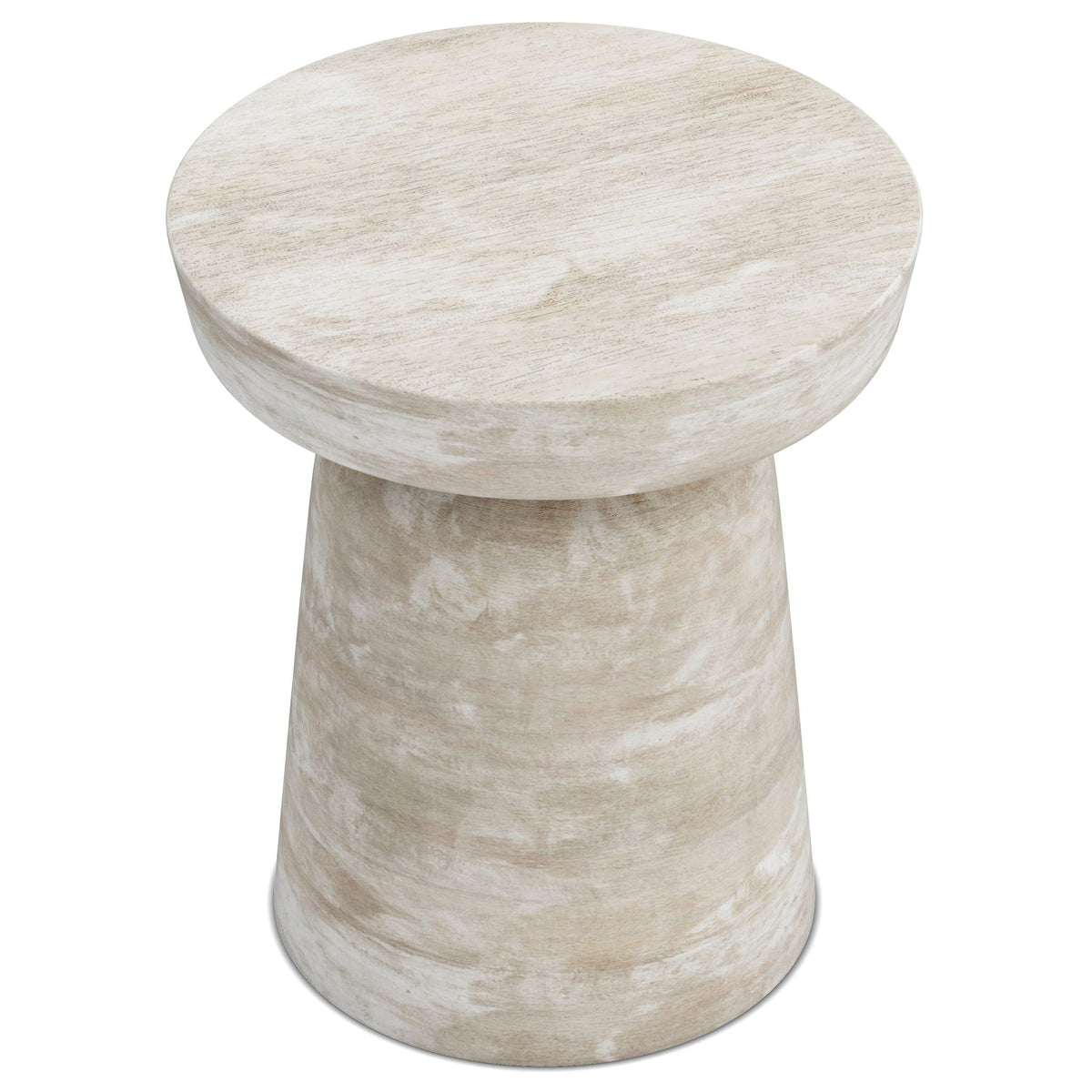 Handcrafted Mango Wood Accent Table with Sculptural Design - Multiple Colors, photo 14 of 35