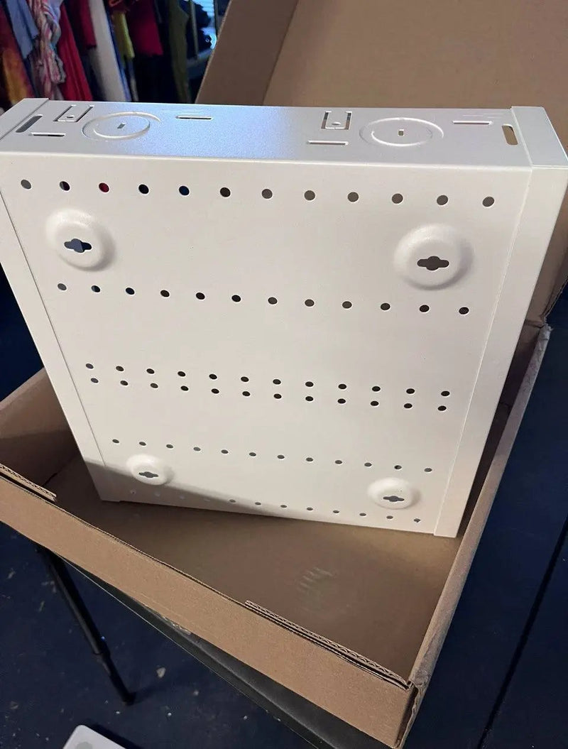 Open Box Leviton (Brand Rating: 4.5/5) © 14 in. Structured Media Enclosure and Flush Mount Cover, White 47605-140 by Selzalot
