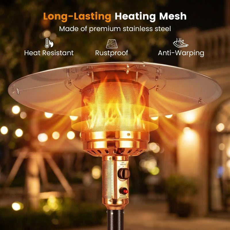 50 000 BTU Patio Propane Gas Heater with Stainless Steel Burner by DirectDeals