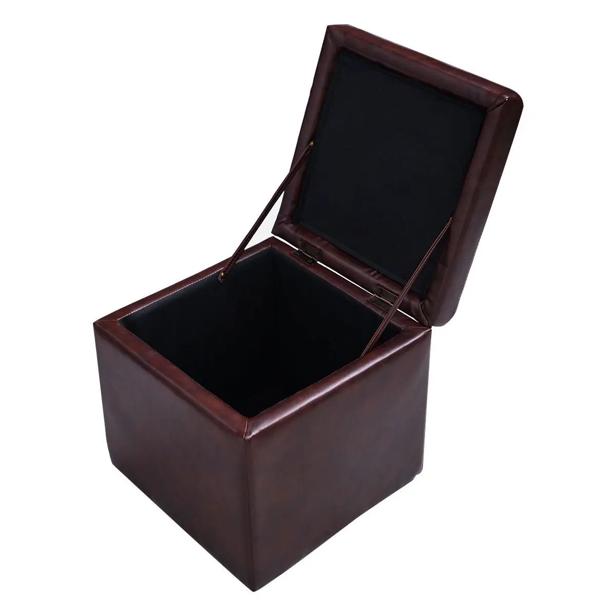 Foldable Cube Ottoman Pouffe Storage Seat by DirectDeals