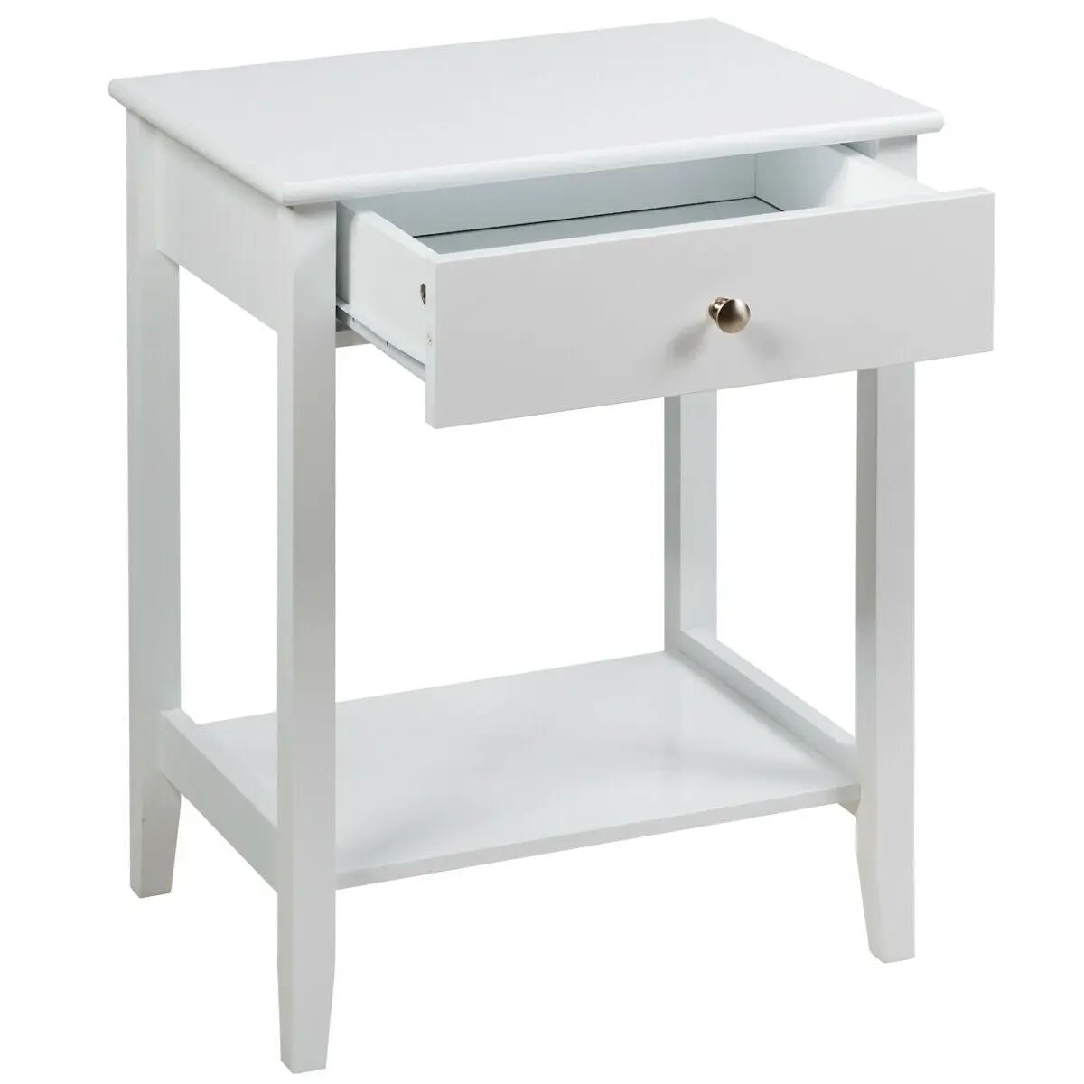 Wooden Nightstand End Table Storage Display by DirectDeals