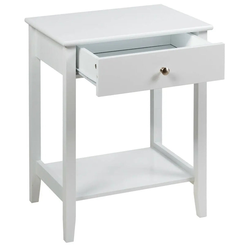 Wooden Nightstand End Table Storage Display by DirectDeals