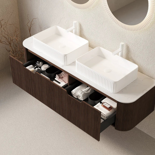 Dina 60" Bathroom Vanity with Sinks, photo 2 of 5