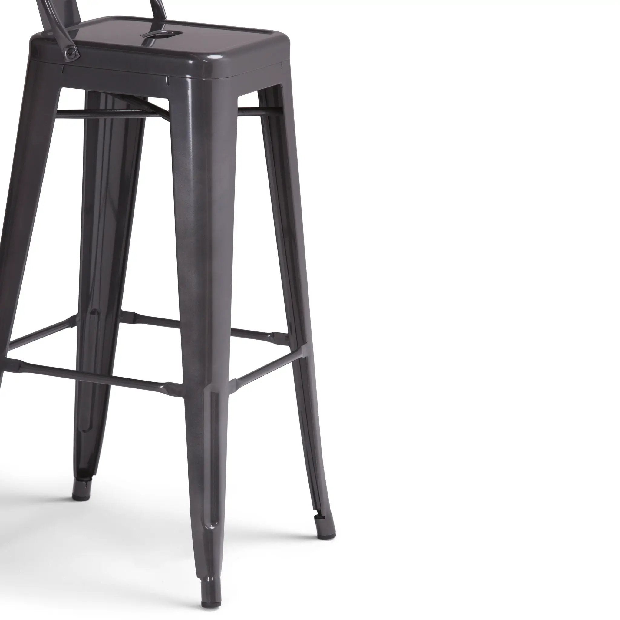 Rayne - Curved Back Metal Stool (Set of 2) by Unique Piece Furniture