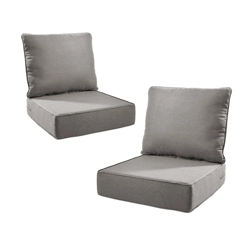 6 Inch Thick Outdoor Chair Cushion Set - Gray by HouseOfZazla