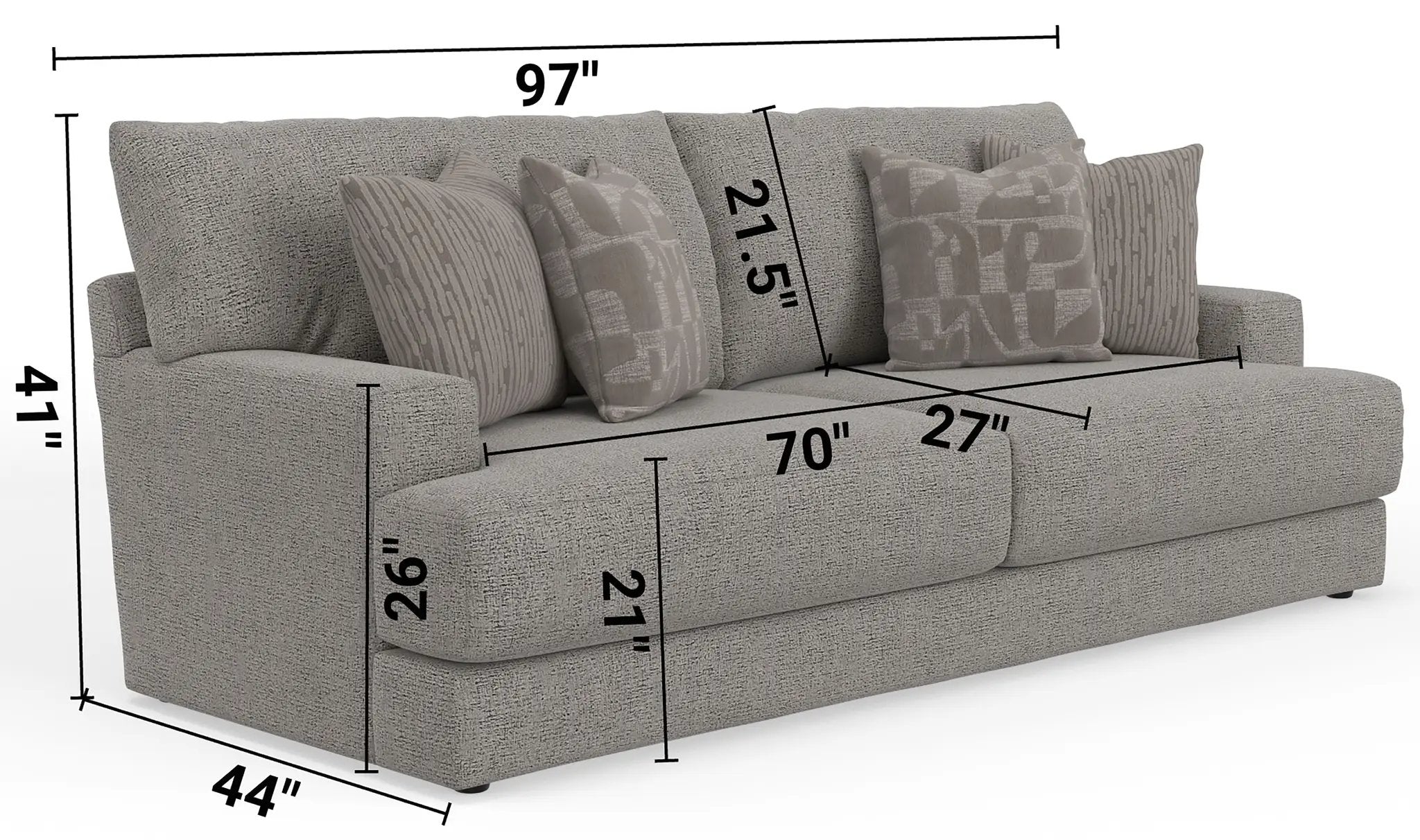 Zeke - Sofa - Cloud by Unique Piece Furniture