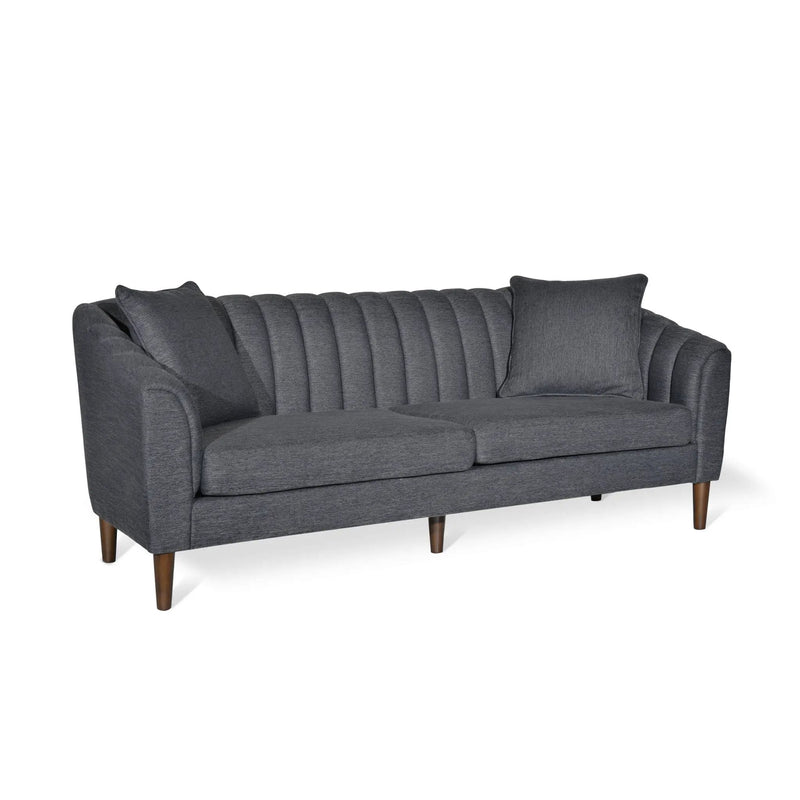 Contemporary 3 Seater Sofa With Plush Accents by HouseOfZazla