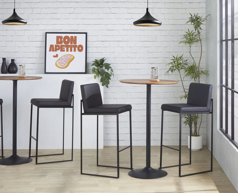 Fuji - Contemporary High Back Barstool Elegant Design by HouseOfZazla